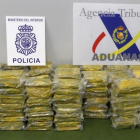 Desarticulada una red de narcotrafico tras ser intervenidos por la Policía Nacional 290 kilos de cocaina.