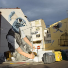 Uno de los grafitis del festival Art Aero Rap en La Bañeza. RUBÉN