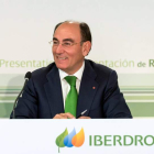 El presidente de Iberdrola, Ignacio Sánchez Galán, presenta los datos de la eléctrica.