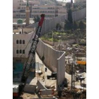 Construcción del muro a las afueras de Jerusalén