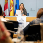La consejera de Agricultura y Ganadería y portavoz de la Junta de Castilla y León, Milagros Marcos, comparece en rueda de prensa posterior al Consejo de Gobierno