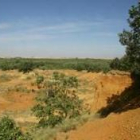 La barrera de El Burgo Ranero donde se desarrollará el curso de verano sobre la técnica del adobe