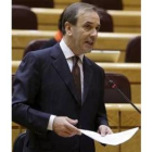 El ministro José Antonio Alonso, en una comparecencia parlamentaria