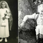 Imágenes enviadas a Carlos Bécker de dos de las niñas austriacas que vivieron con familias leonesas entre 1948 y 1949.