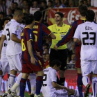 Undiano Mallenco en la polémica final de Copa del Rey (2011) entre Barça y Madrid en Mestalla.