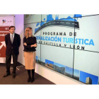 La consejera de Cultura y Turismo, Alicia García, presenta el Programa de señalización turística del Camino de Santiago.