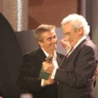 Los periodistas Carles Francino y Luis del Olmo en la última edición de los Micrófonos de Oro