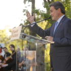 La Diada se trasladó ayer a Madrid, con una recepción en la Residencia de Estudiantes.