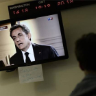 Imagen de Sarkozy en la entrevista emitida por la televisión TF1.