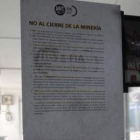 Comunicado de UGT en el Pozo Calderón de Laciana cerrado recientemente.