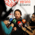 Iglesias participó en uno de los cursos de El Escorial. J. J. GUILLÉN