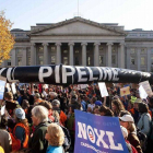 Manifestación en contra del oleoducto Keystone XL, el pasado 6 de noviembre en Washington.
