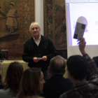 Un momento de la subasta que se realizó en la Casa de León en Madrid.