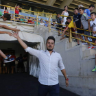 El entrenador Rubén de la Barrera se estrena en partido oficial en el Reino de León. JESÚS