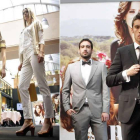 Entre las propuestas del desfile de ayer se incluyen vestidos de colores llamativos junto a tonos más suaves y el clásico traje de chaqueta para hombre.