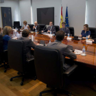Rajoy presidió ayer la reunión de la Comisión Delegada de Asuntos Económicos.