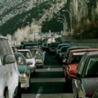 Retención de tráfico a la salida de Andorra