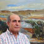 Barrera ha colgado en el Auditorio Ciudad de León su muestra ‘Una década de pintura’.