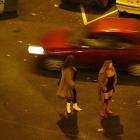 Unas prostitutas en una calle de Barcelona