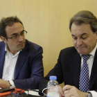 El presidente de la Generalitat en funciones, Artur Mas, ha asegurado que está "tranquilo" y con "ganas de hacer frente a aquellos que le ponen las cosas excesivamente difíciles", en referencia a la CUP