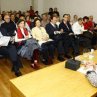 Leonardo López Vega y María Jesús Soto, ayer durante la conferencia.