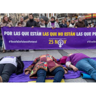 Protesta contra los crímenes machistas celebrada en Toledo. ISMAEL HERRERO
