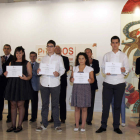 Alguno de los alumnos «diez» premiados por la Junta.