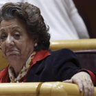 Rita Barberá, en el Senado, el 15 de marzo.