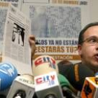 Alcaraz, en rueda de prensa para criticar el diálogo con ETA