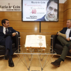 Suárez-Quiñones, entrevistado por Joaquín S. Torné en el Club de Prensa de Diario de León. RAMIRO