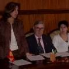 Ana Rosa Sopeña durante su toma de posesión como alcaldesa