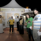 Participantes en la campaña contra la obesidad de Dubái.