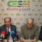José Luis Díaz Villarig, segundo por la izquierda, en la rueda de prensa para anunciar la convocatoria.