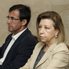 La expresidenta del Consell de Mallorca y de Unió Mallorquina, Maria Antònia Munar, y el exvicepresidente Miquel Nadal, el pasado junio, en la Audiencia de Palma.