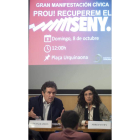 Alex Ramos y Miriam Tey, de Societat Civil Catalana. MARTA PÉREZ