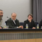 Alberto R. Torices, Enrique Vila Matas, Ray Loriga y Alberto Olmos, en la mesa redonda.