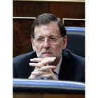 Mariano Rajoy, en el pleno extraordinario del Congreso.