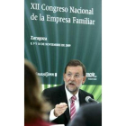 Rajoy participó en el Congreso de Empresa Familiar.
