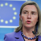 La alta representante de la Union Europea UE para la Política Exterior, Federica Mogherini.
