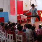 Asunción Carracedo, en el cuenta cuentos del Montessori.