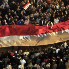 Protesta en la plaza de Tahrir de El Cairo.