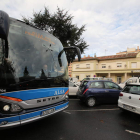 Uno de los autobuses lanzadera que unen con el AVE. L. DE LA MATA