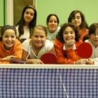 Formación del equipo del colegio Ponce de León de la categoría alevín femenino