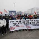 Una de las acciones reivindicativas de los trabajadores de Rodríguez.