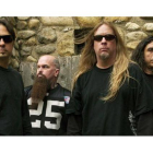 Dave Lombardo, Kerry King, Jeff Hanneman y Tom Araya, los miembros de Slayer, en una imagen promocional del 2009.