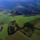Vista aérea de los Ancares leoneses en el límite con la provincia de Lugo