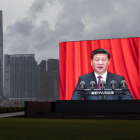 Xi Jinping ayer, durante su discurso en Tiannanmen. JEROME FAVRE