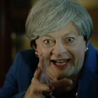 Andy Serkis, parodiando a Theresa May.