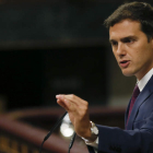 Albert Rivera, en la tribuna del Congreso. FERNANDO ALVARADO