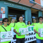 Protesta anterior de Salvemos el Bierzo ante la Junta.